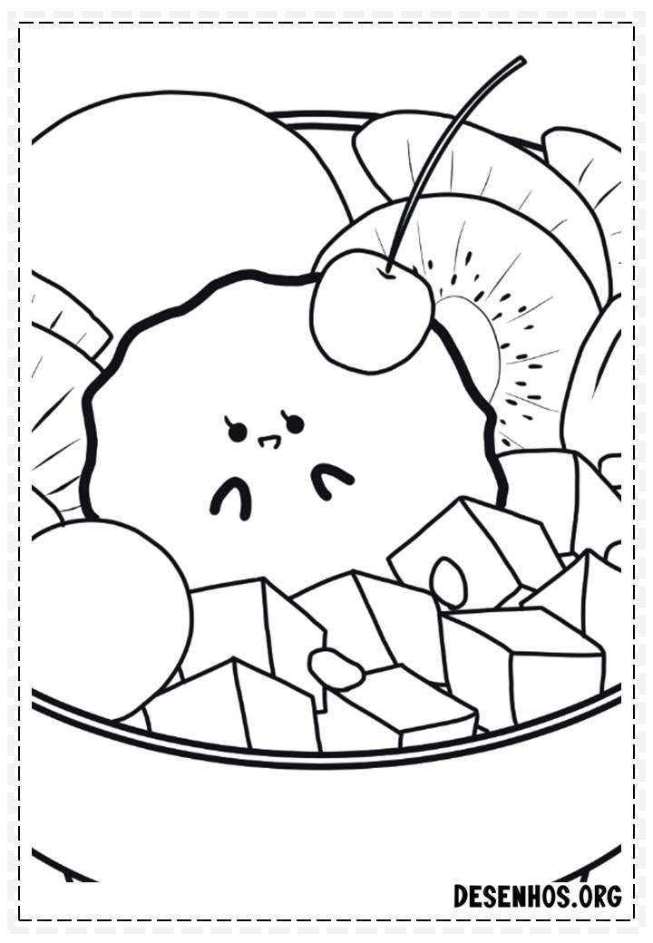 desenhos para colorir kawaii 281