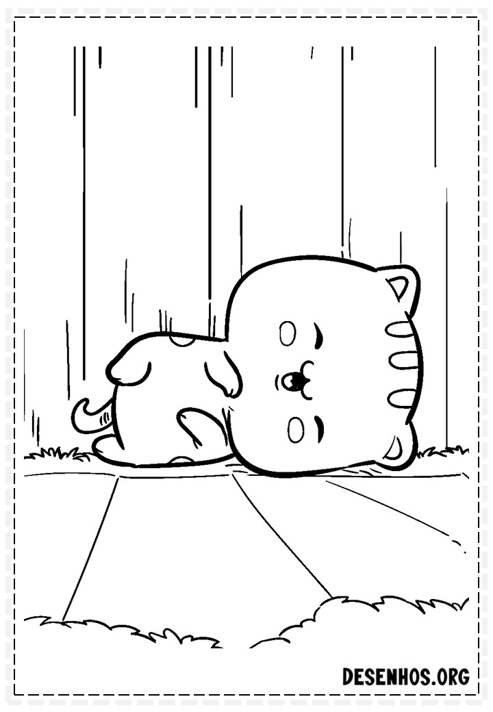 desenhos para colorir kawaii 292