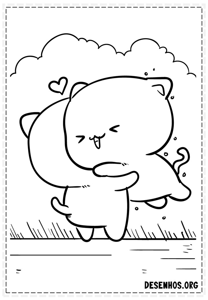 desenhos para colorir kawaii 304