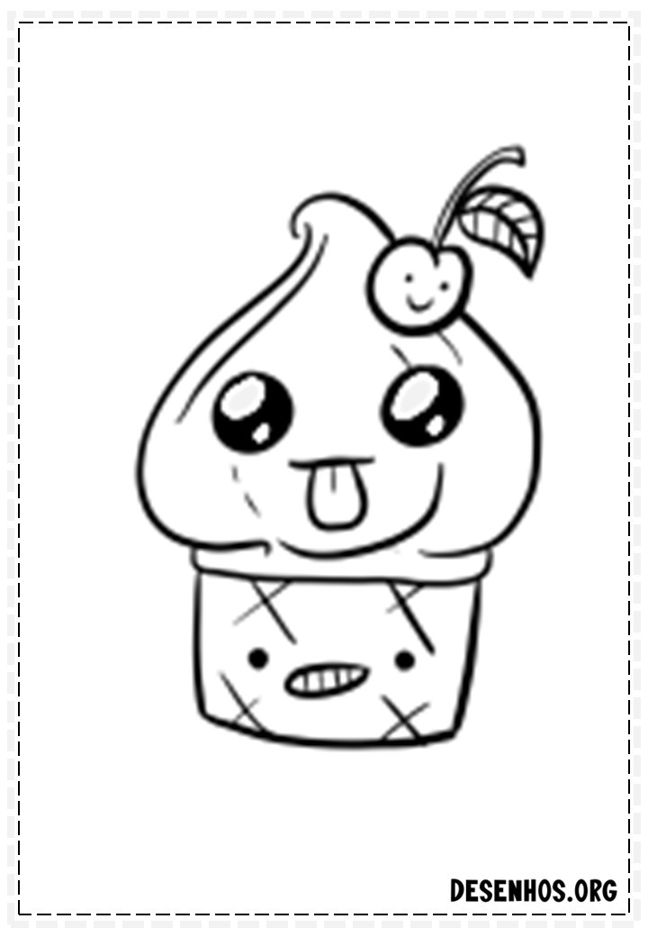desenhos para colorir kawaii 359