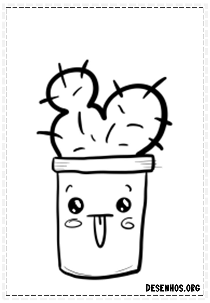 desenhos para colorir kawaii 363