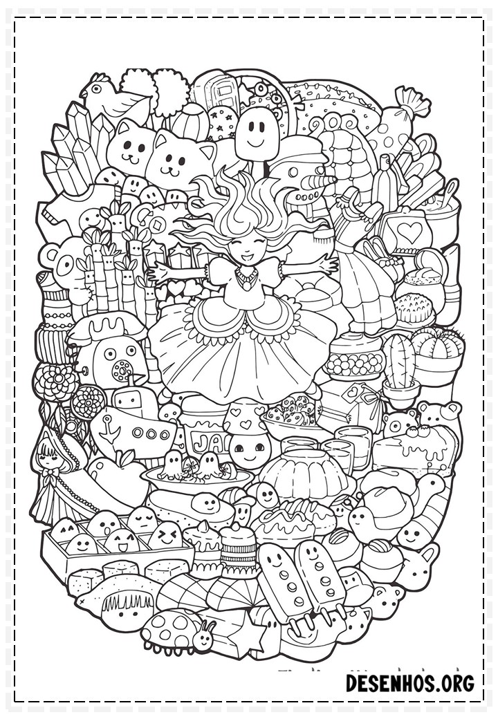 desenhos para colorir kawaii 369 –  – Desenhos para Colorir