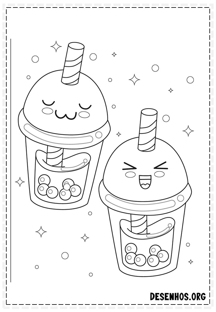 desenhos para colorir kawaii 373