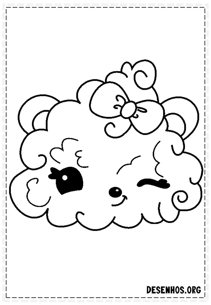 desenhos para colorir kawaii 380