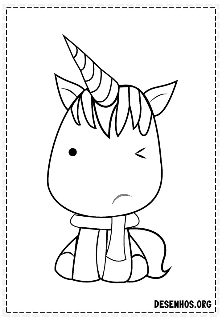 desenhos para colorir kawaii 387