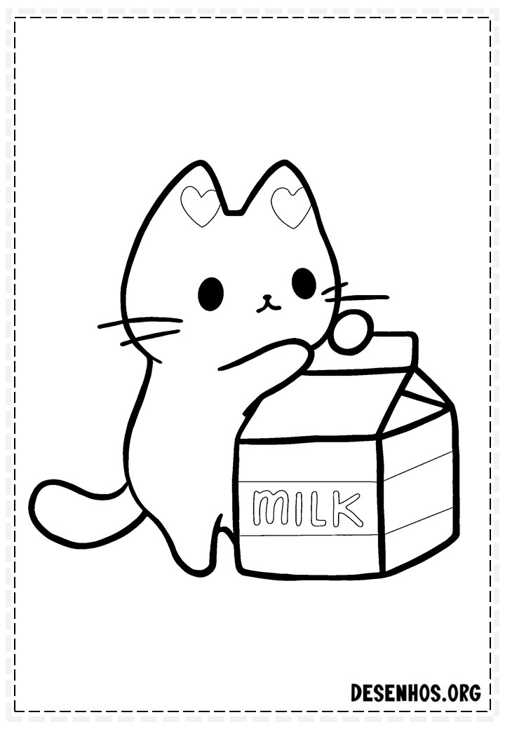 desenhos para colorir kawaii 389