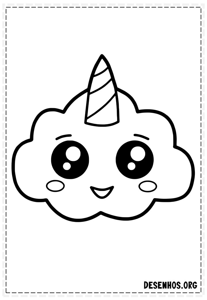 desenhos para colorir kawaii 398