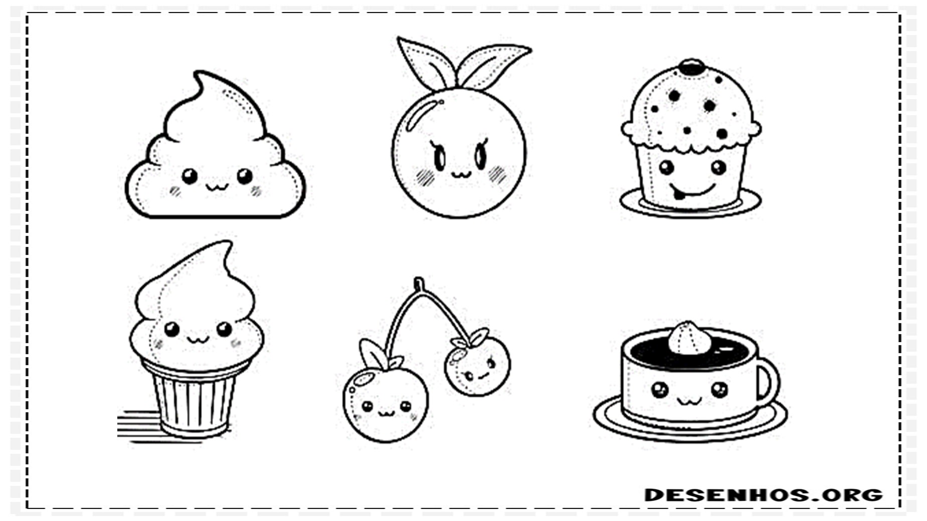 desenhos para colorir kawaii 91