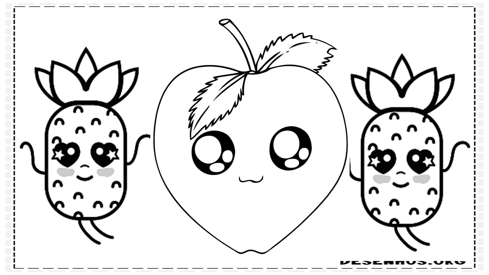 desenhos para colorir kawaii 95