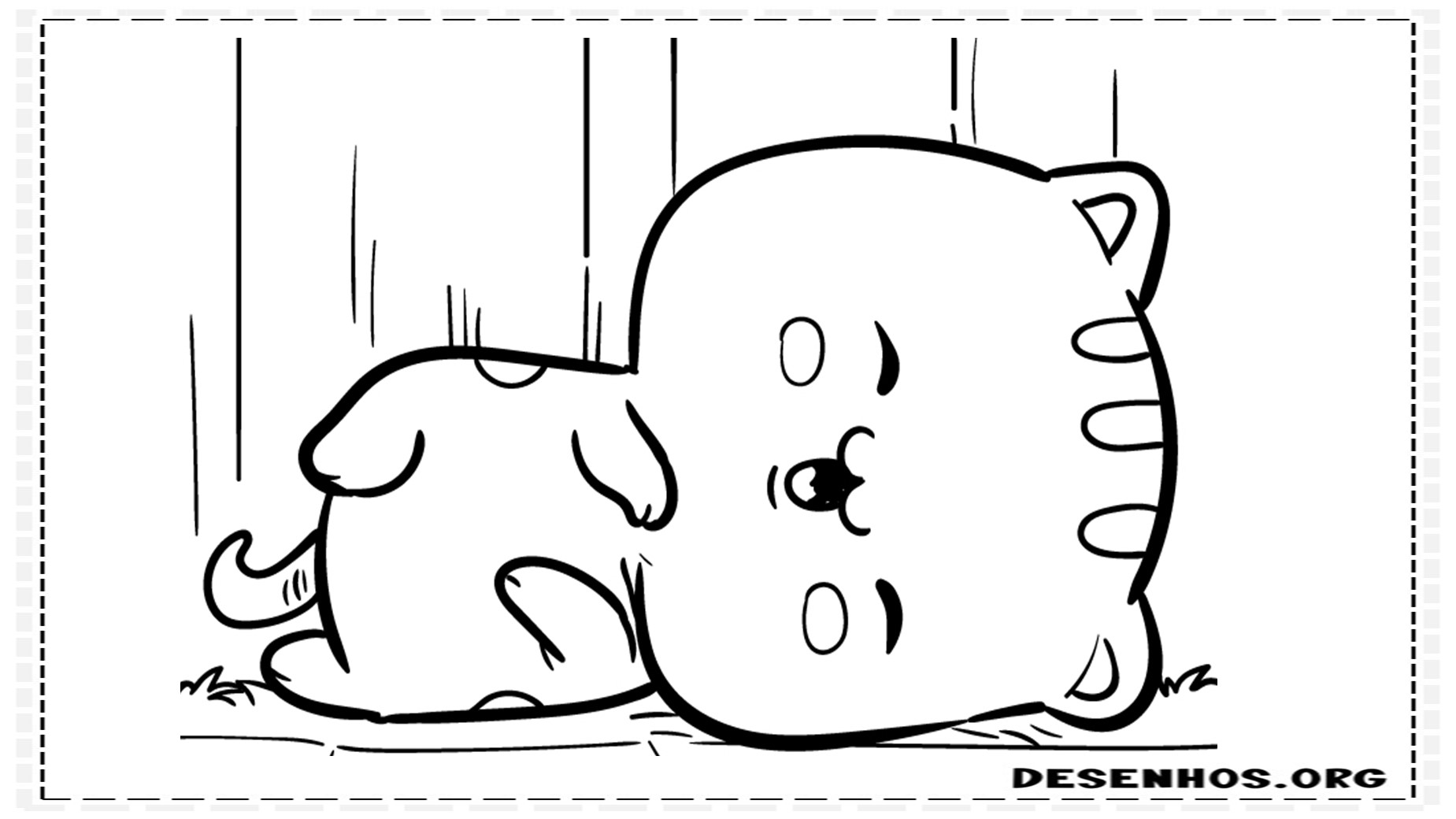desenhos para colorir kawaii 98