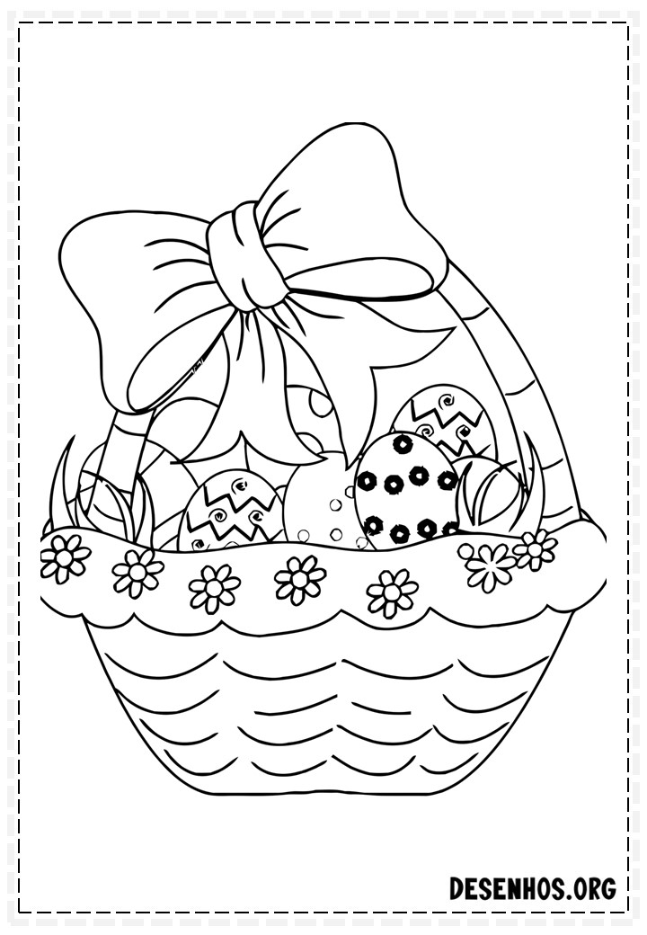 100 Desenhos da Páscoa para colorir