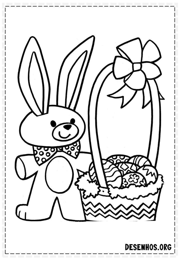100 Desenhos da Páscoa para colorir