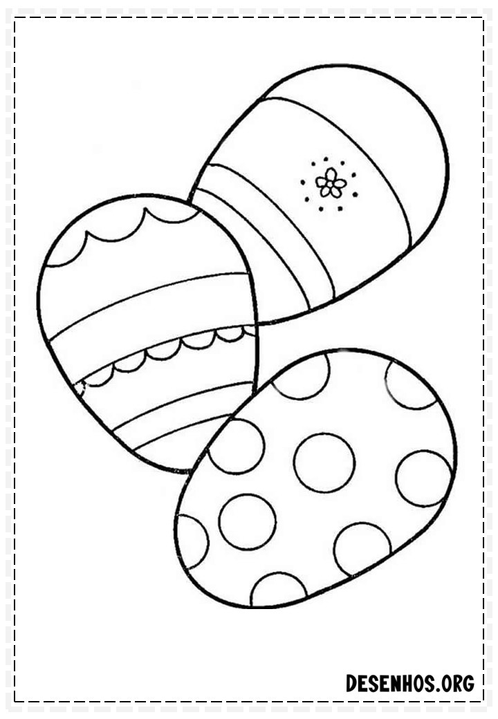 100 Desenhos da Páscoa para colorir