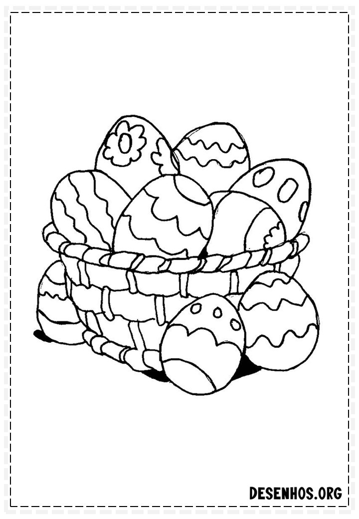 100 Desenhos da Páscoa para colorir