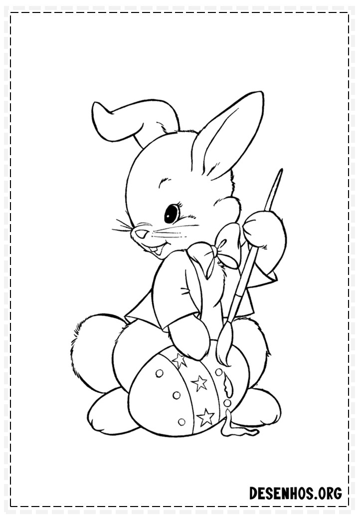 100 Desenhos da Páscoa para colorir