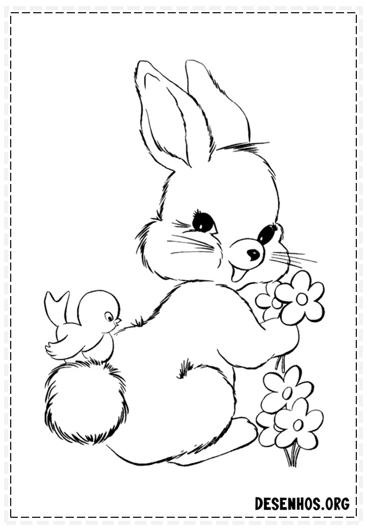 100 Desenhos da Páscoa para colorir