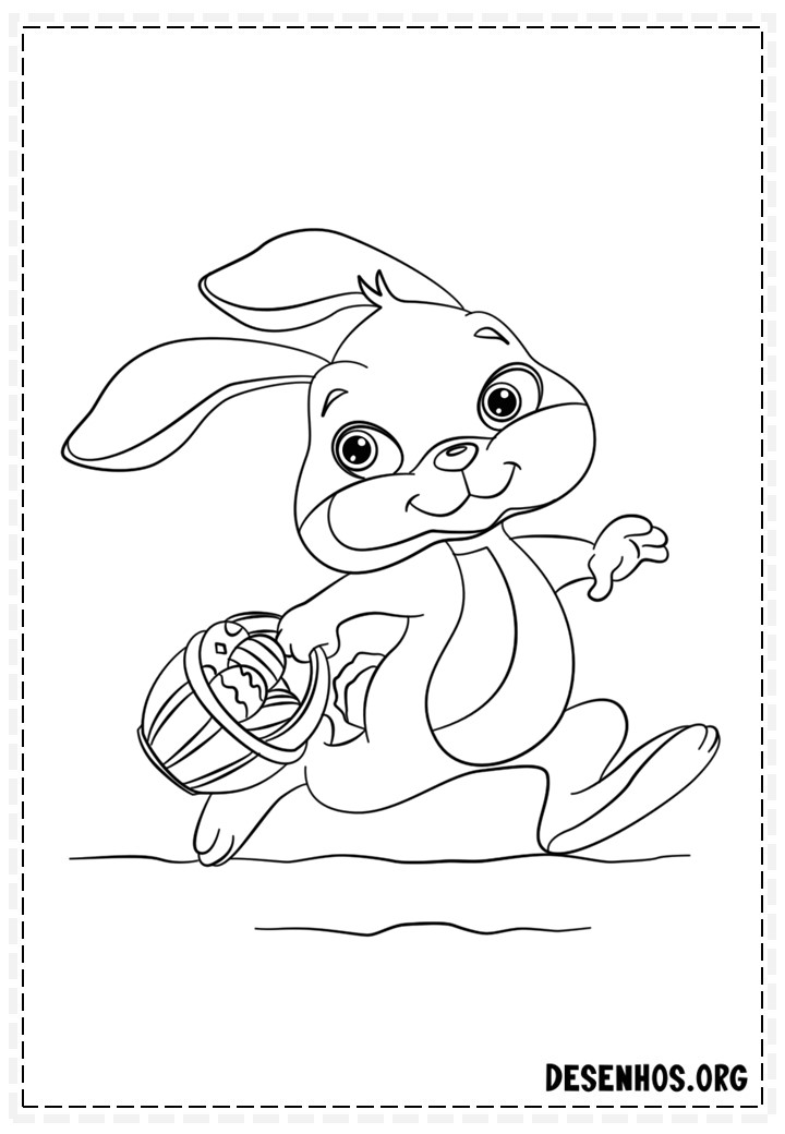 100 Desenhos da Páscoa para colorir