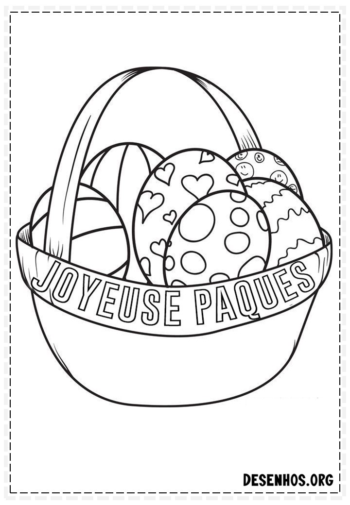100 Desenhos da Páscoa para colorir