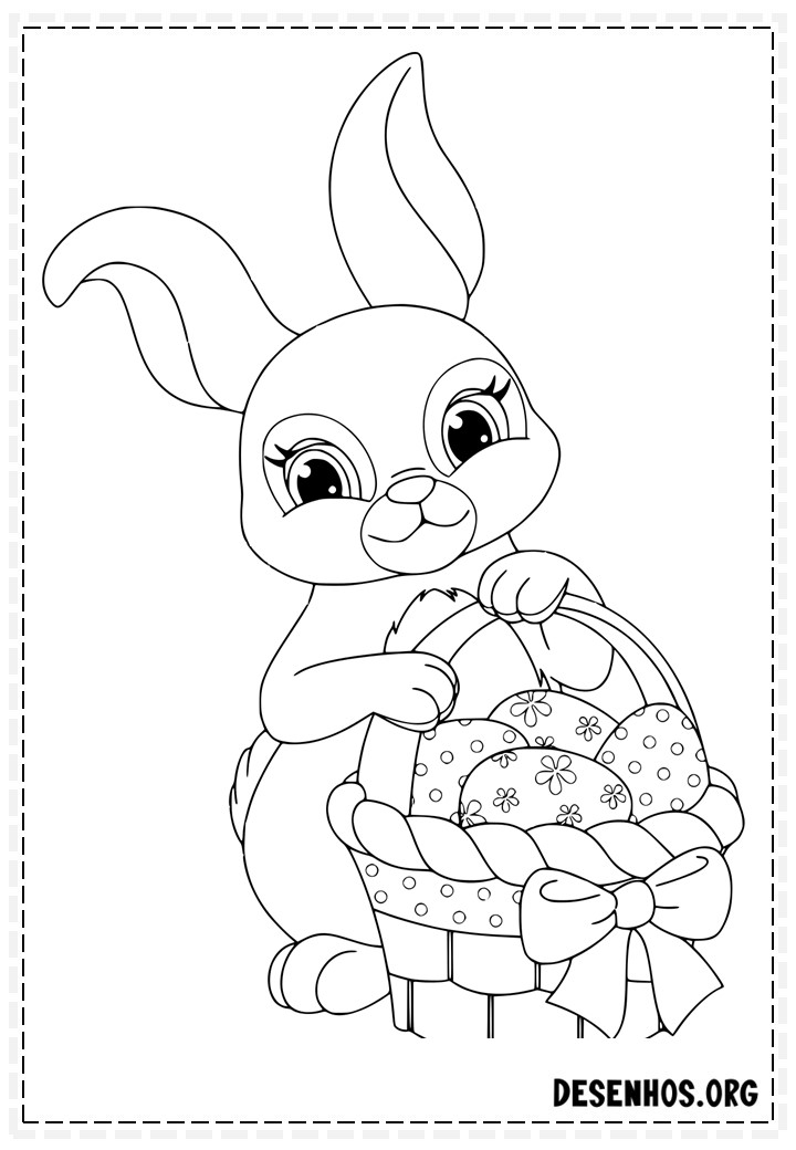 100 Desenhos da Páscoa para colorir