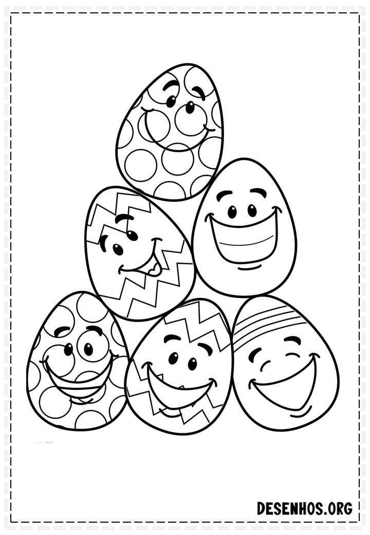 100 Desenhos da Páscoa para colorir