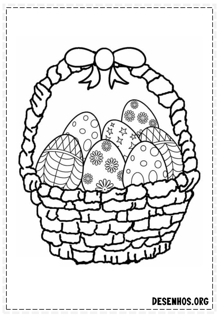100 Desenhos da Páscoa para colorir