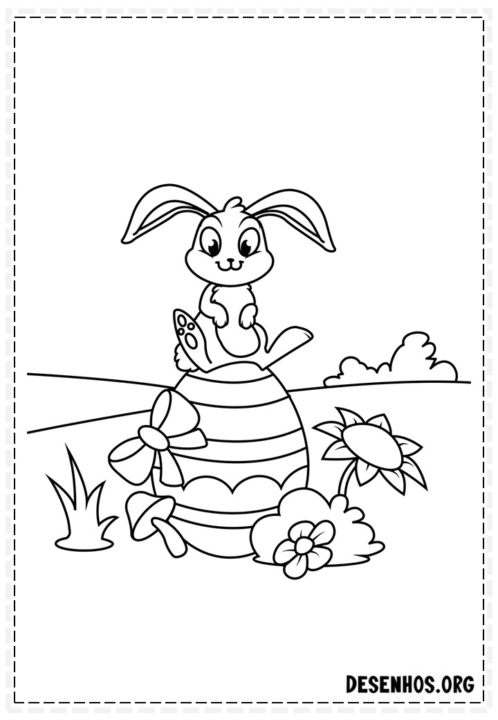 100 Desenhos da Páscoa para colorir
