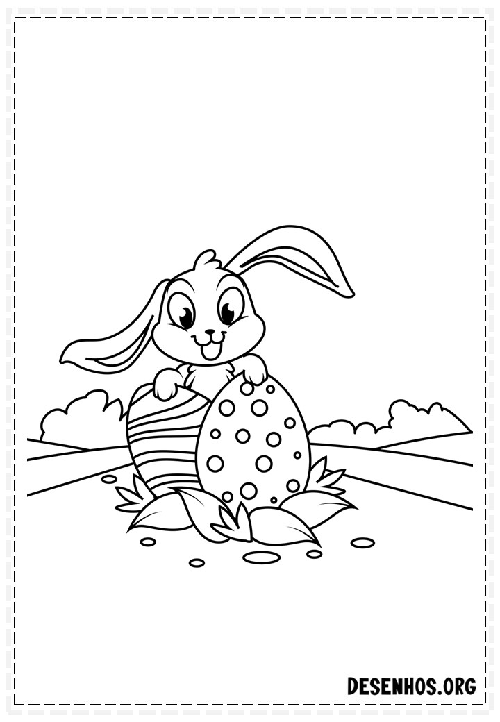 100 Desenhos da Páscoa para colorir
