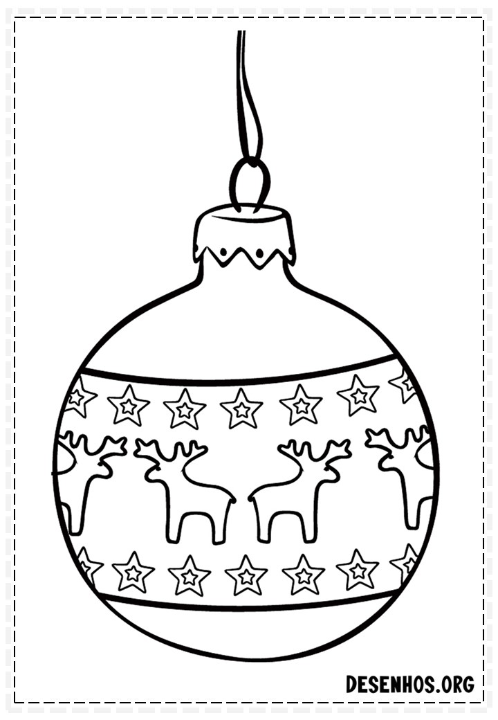 162 Enfeites de Natal para colorir
