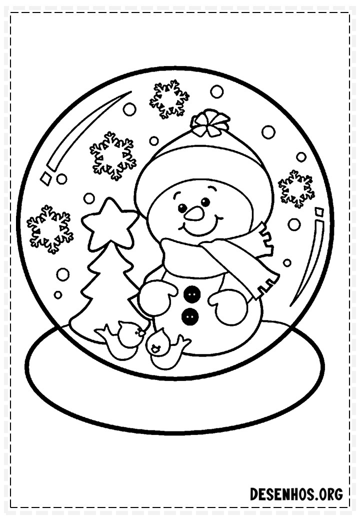 162 Enfeites de Natal para colorir