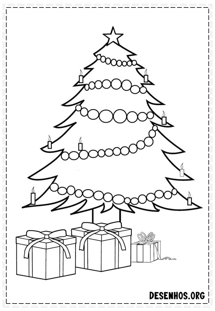 162 Enfeites de Natal para colorir