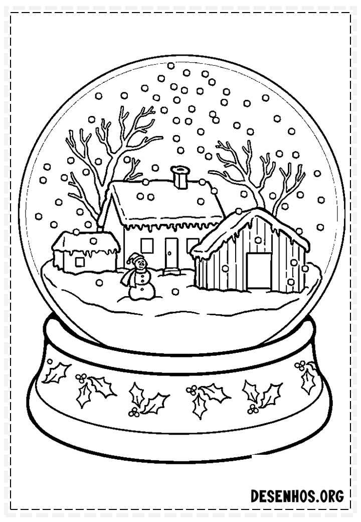 162 Enfeites de Natal para colorir