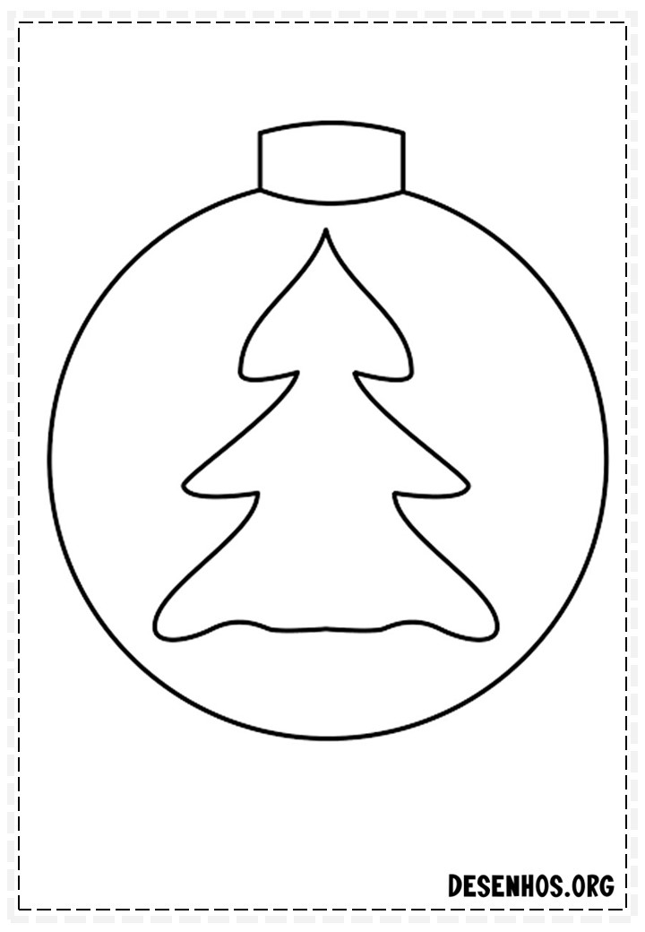 162 Enfeites de Natal para colorir