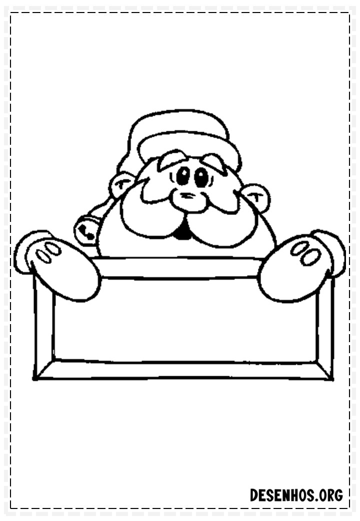 137 Desenhos do Papai Noel para colorir