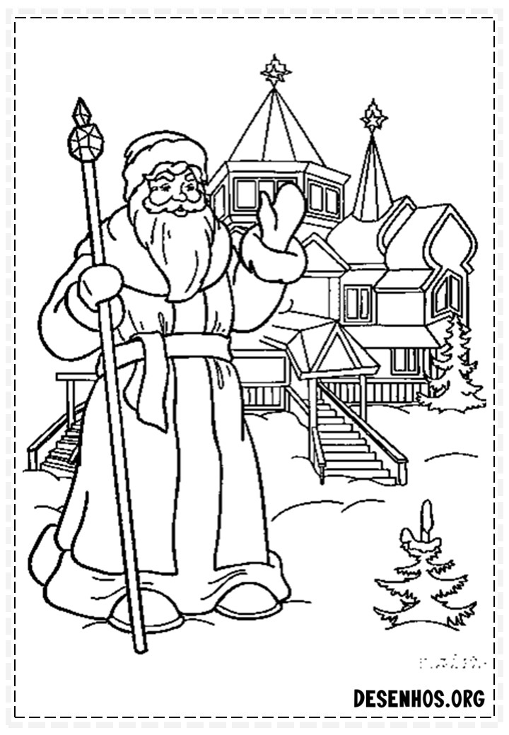 papai noel para colorir 103