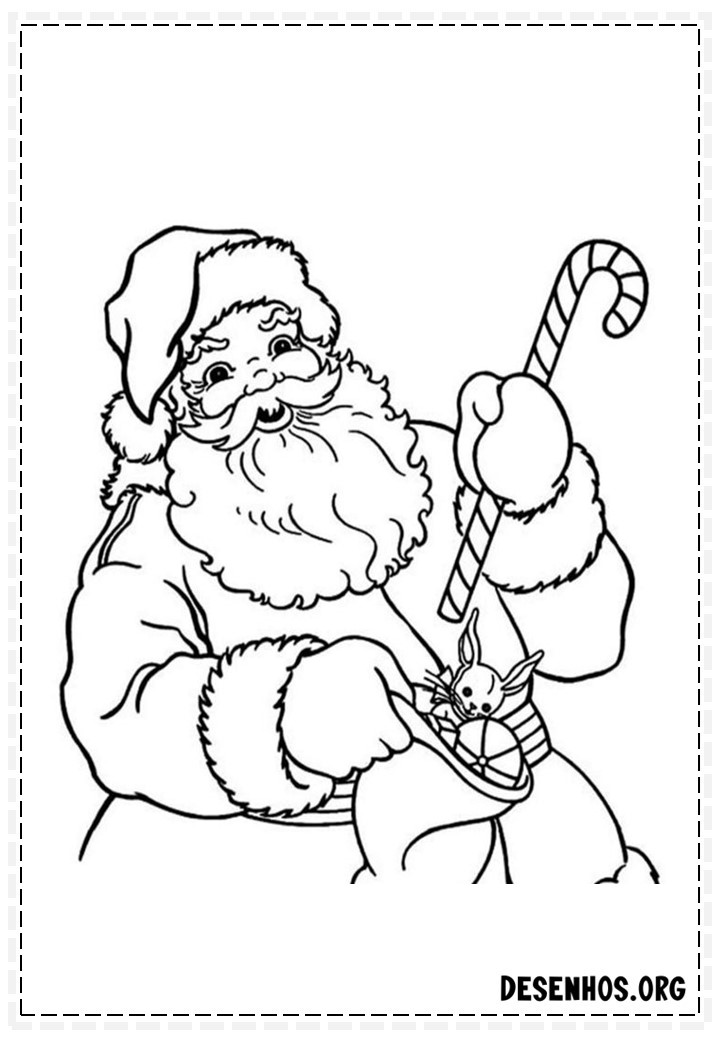 papai noel para colorir 122