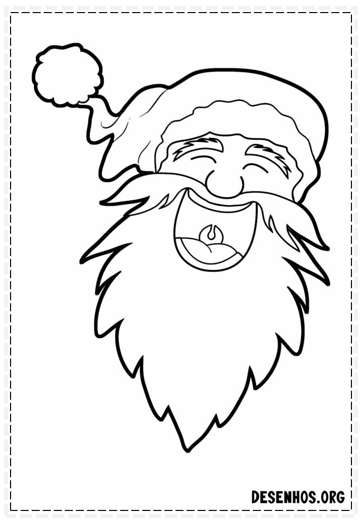 papai noel para colorir 127