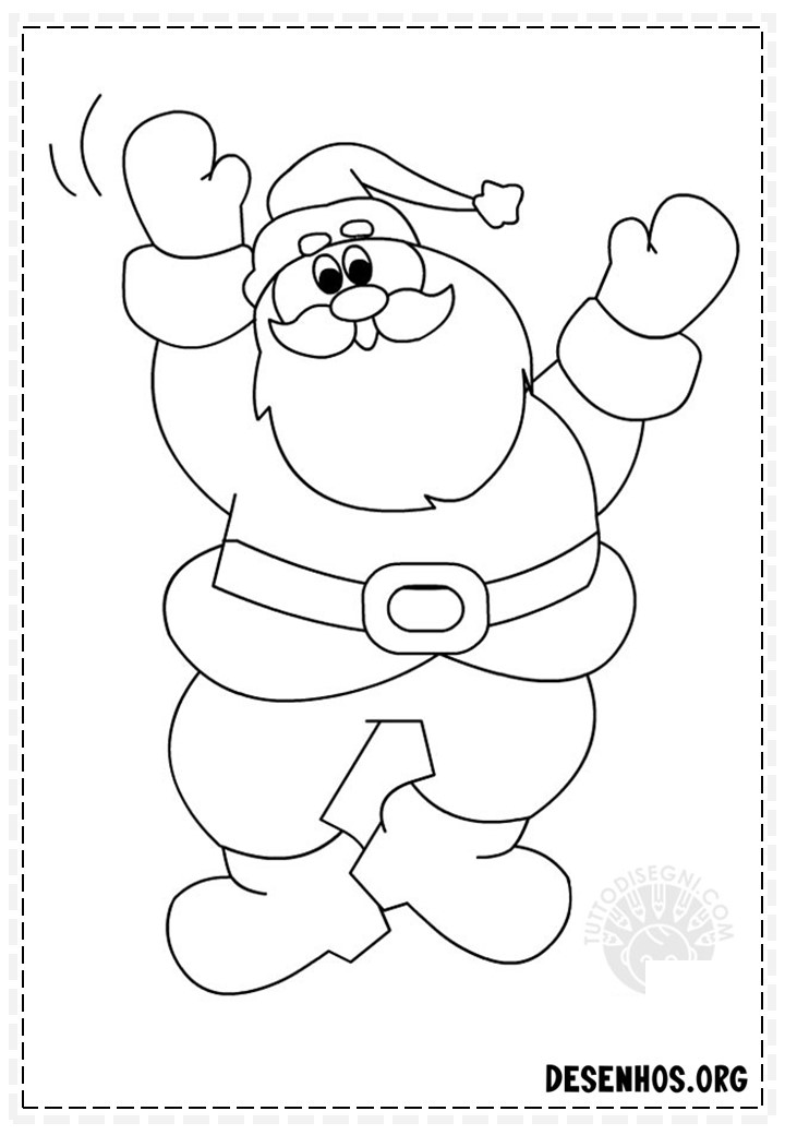 papai noel para colorir 129