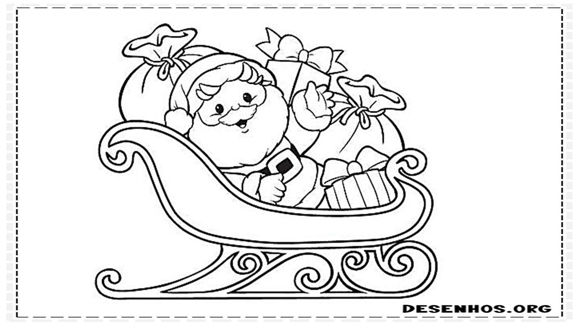 papai noel para colorir 13