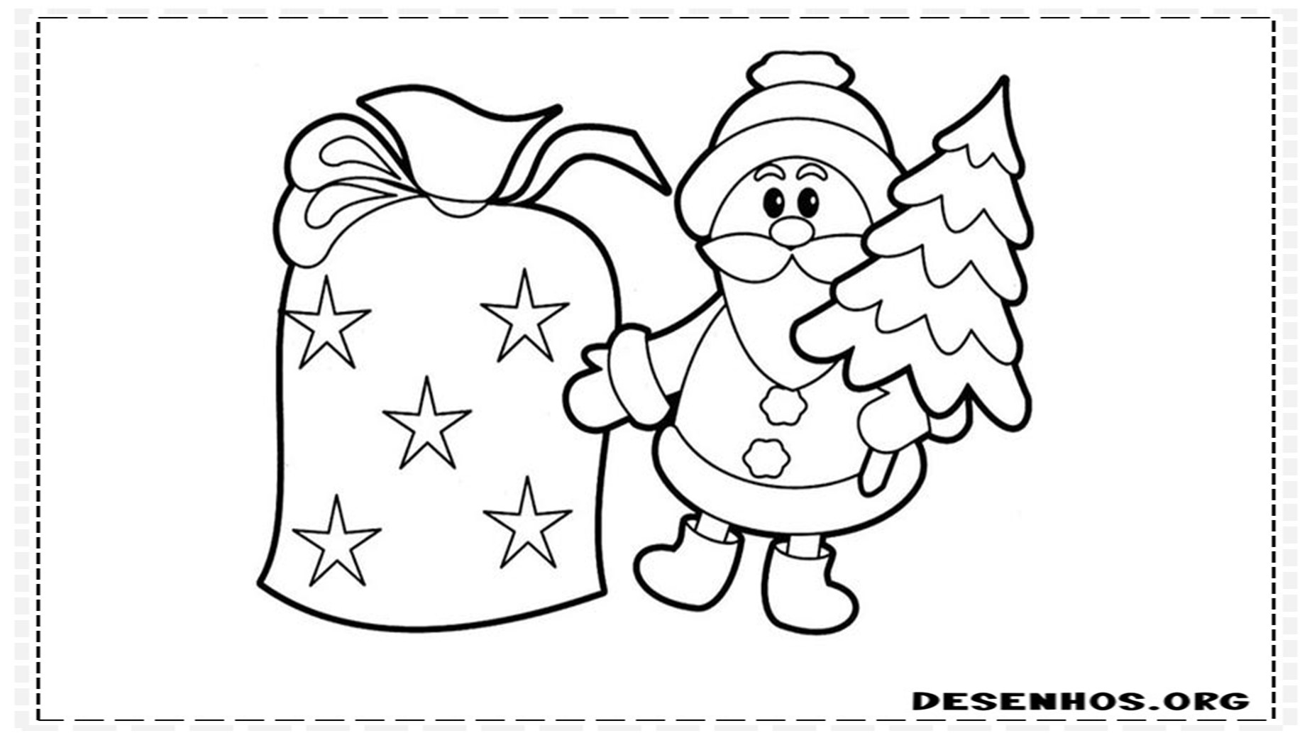 papai noel para colorir 14