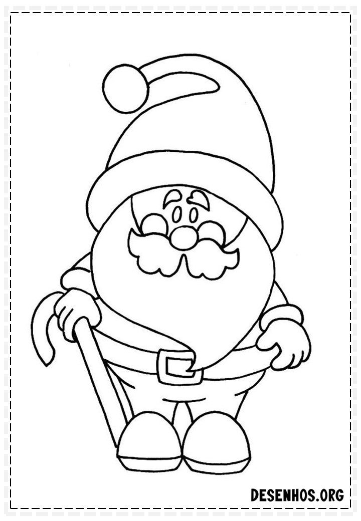 papai noel para colorir 16
