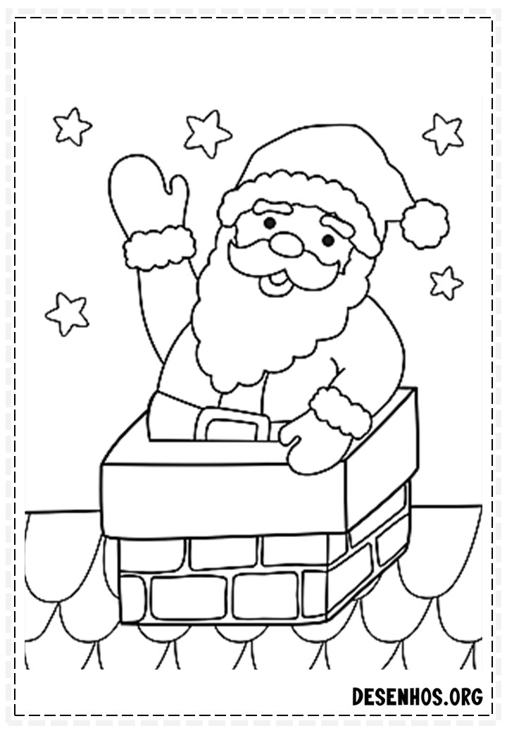 papai noel para colorir 21