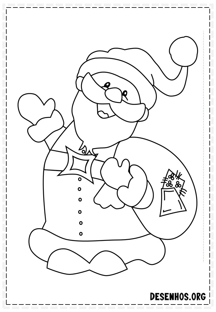 papai noel para colorir 33