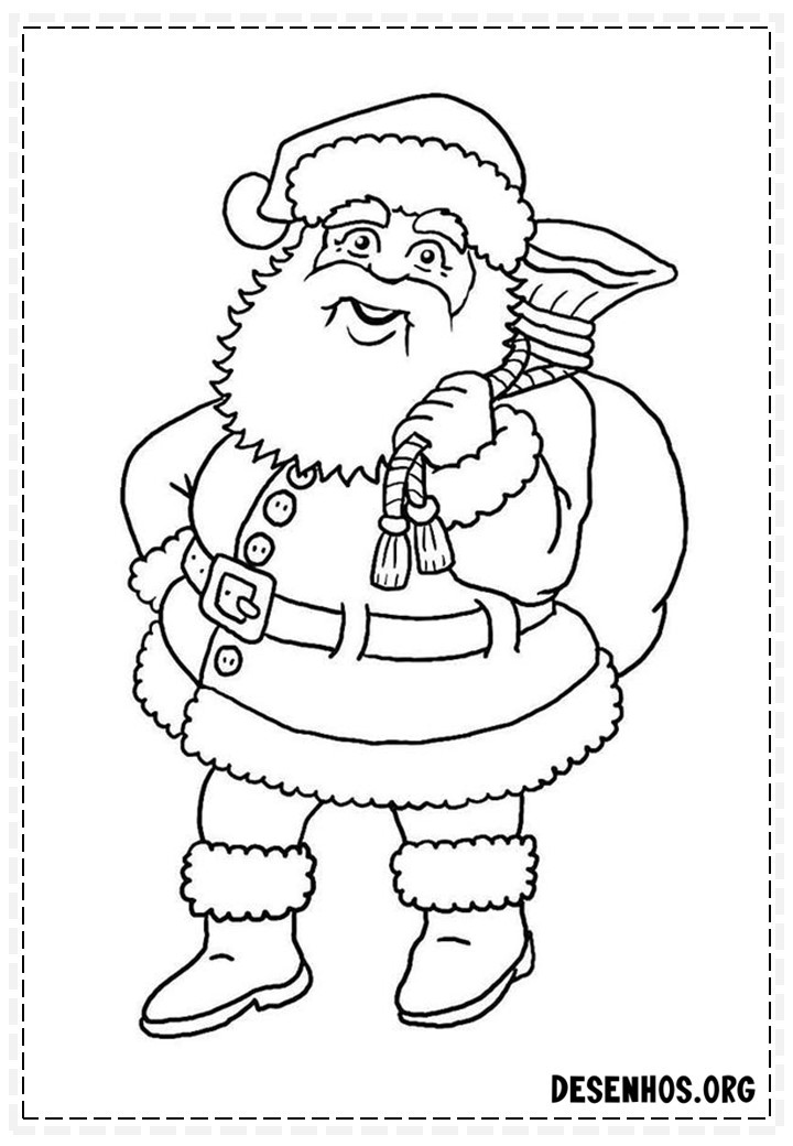 papai noel para colorir 34 papai noel para colorir 34