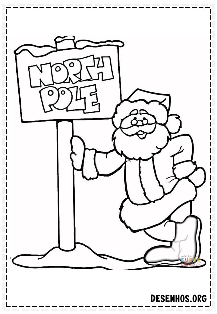 papai noel para colorir 35
