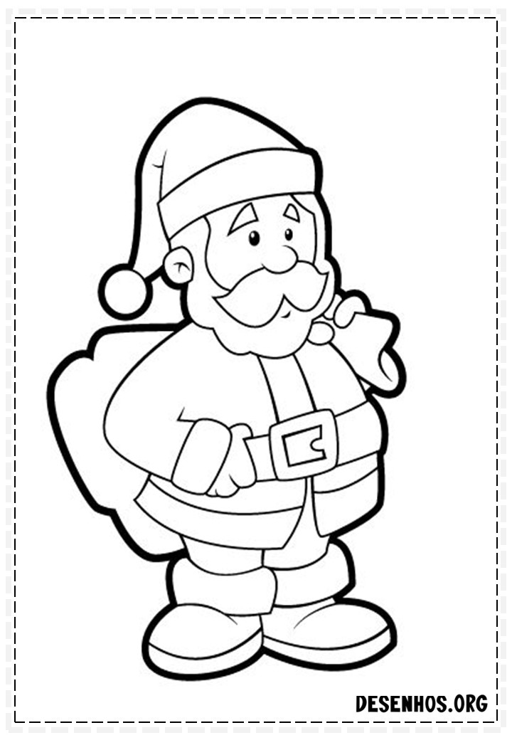 papai noel para colorir 36