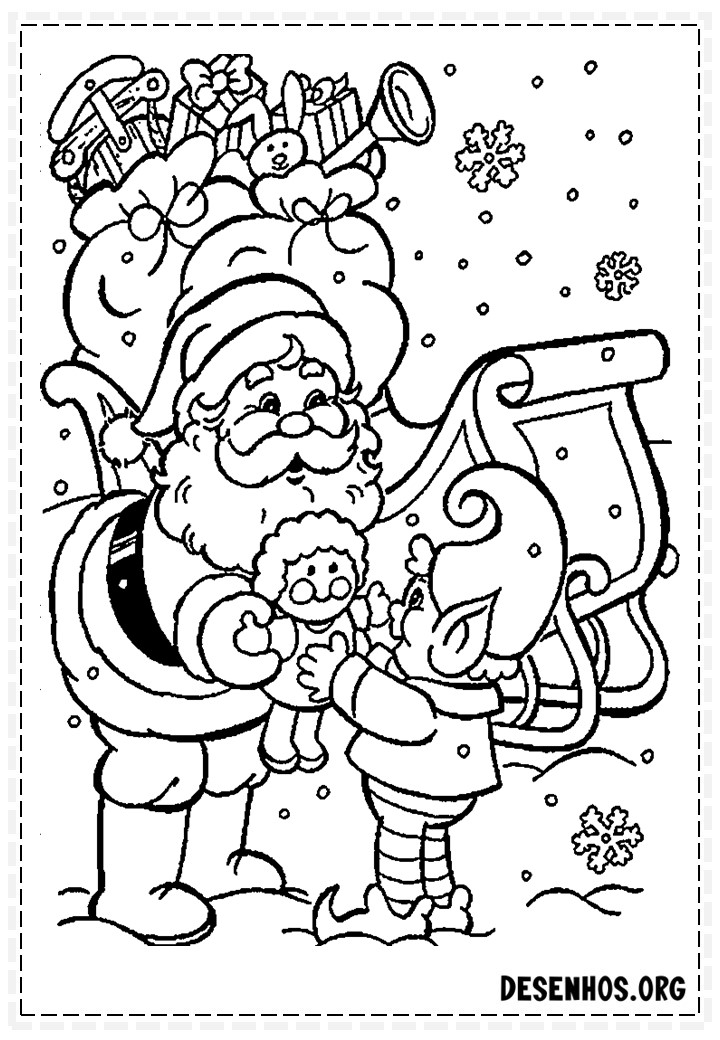 papai noel para colorir 53