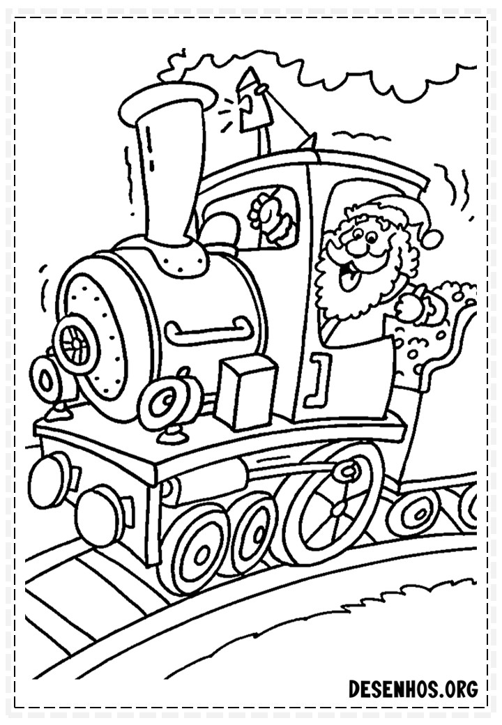 papai noel para colorir 57