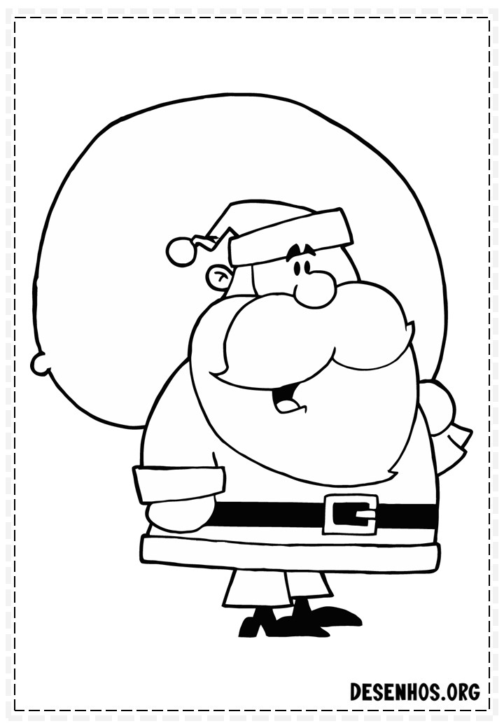 papai noel para colorir 59
