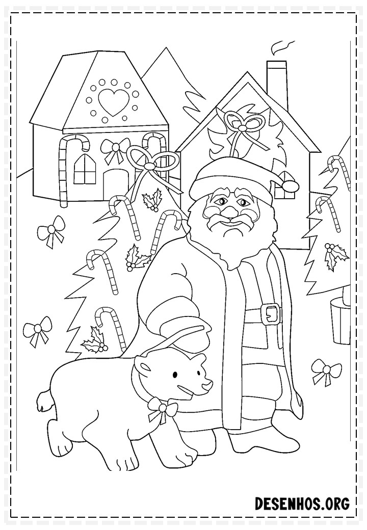 papai noel para colorir 65