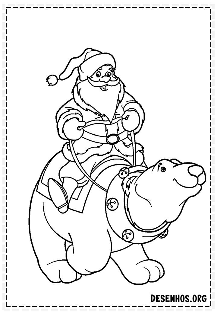 papai noel para colorir 75